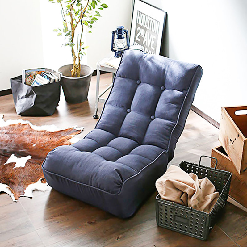 Fauteuil de jeu inclinable et réglable Gatling, Lin bleu marine