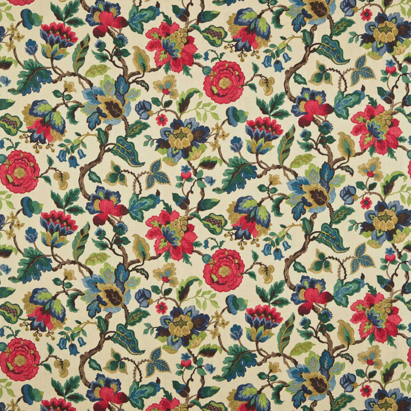 Amanpuri Fabric, Ruby/Emerald