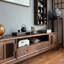 Meuble télé rétro en bois de noyer noir-105358829