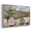 Vase de fleurs roses en V - imprimé-92949037-92949043