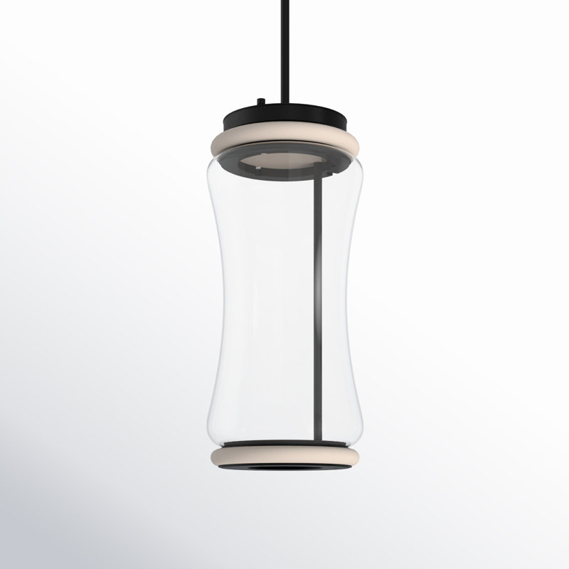 Poinsettia 2 - Light Matte Black LED Single Pendant