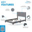 Lit plateforme tapissier Boyd Sleep Lucena-82004839-89948652