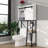 Over The Toilet Storage Cabinet With Sliding Barn Door, Bathroom Shelves Over Toilet Storage Featuring Adjustable Shelves And Side Storage Rack For Compact Bathrooms Use White