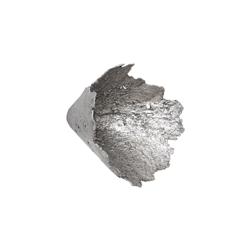 Jagged Splash Bowl Wall Art, Silver