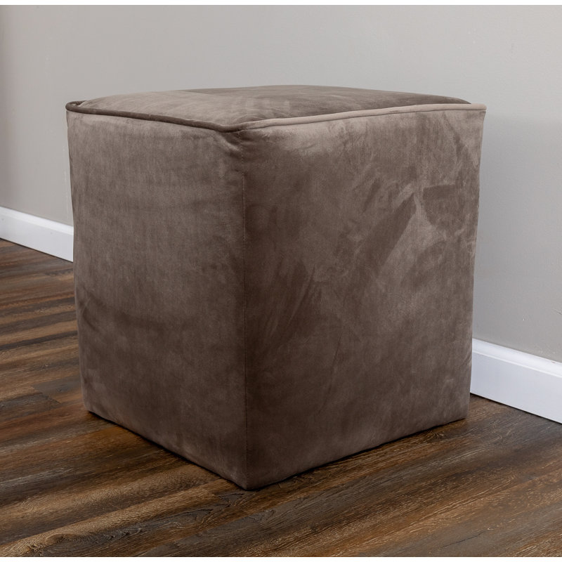 Boroughbridge Upholstered Ottoman, Gray