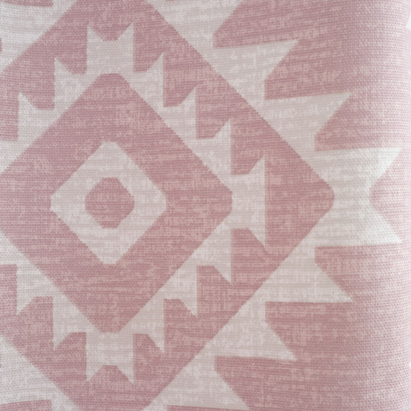Aztec Eyelet Room Darkening Curtains, 168 W x 229 D cm, Blush