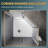 Neo-Angle Corner Shower Enclosure, Pivot Door with 6mm Tempered Glass,38"W*38"D*72"H