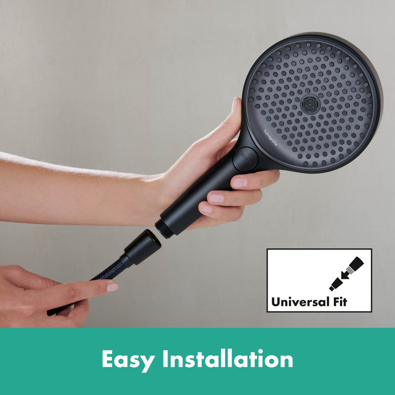 Hansgrohe Designflex Textile Handshower Hose, 63", Matte Black