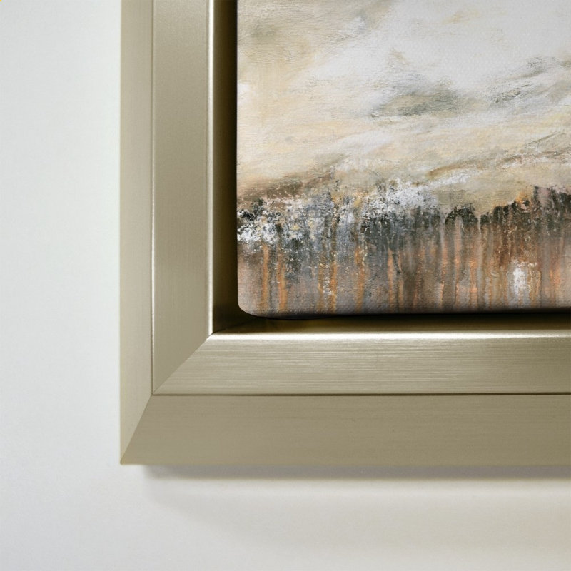 «Storm Front» par Carol Robinson - Impression sur toile, Champagne, 34" H x 34" W