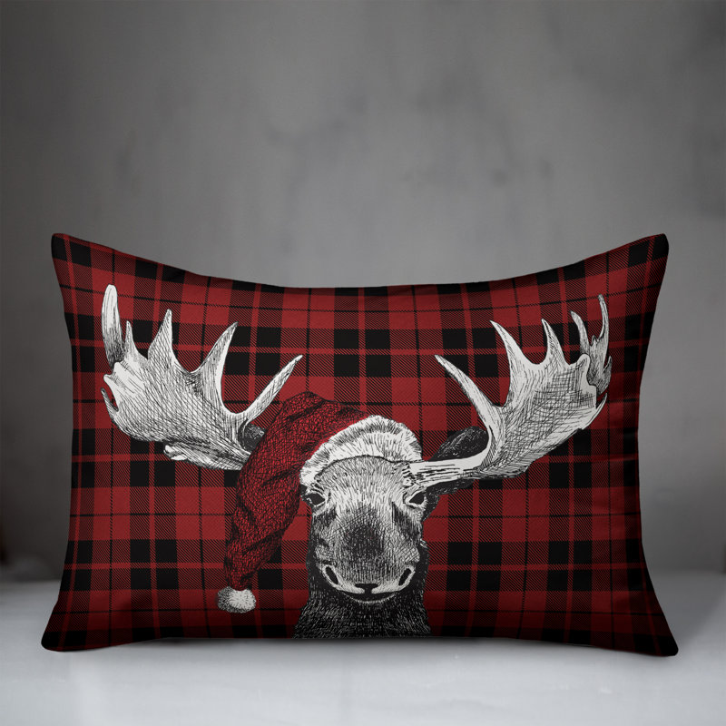  Housse de coussin Christmas Moose, Housse de coussin seulement - sans coussin