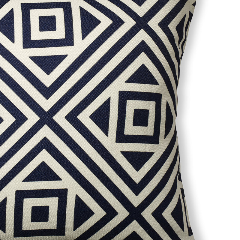 Coussin de patio intérieur en polyester recyclé résistant aux taches et lavable à la machine, Carré 20 po x 20 po, 1