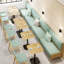 Banc rembourré en similicuir Light Luxury