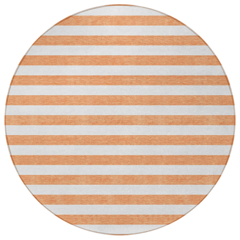 Tapis d'intérieur rond 8 po Salmon