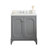 Queen 30" Sink Carrara Engineered Marble Countertop Bath Vanity with Faucet-2018475621-2018475618