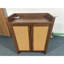 Armoire à chaussures de 42,5 po de hauteur en rotin avec portes, armoire de rangement à 6 niveaux avec tablettes réglables, armoire à chaussures autoportante en bois pour vestibule, couloir, salon-1362309496
