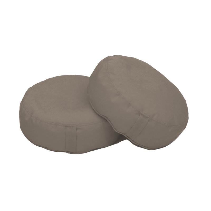 Coussin à billes rond 16 po Element, gris
