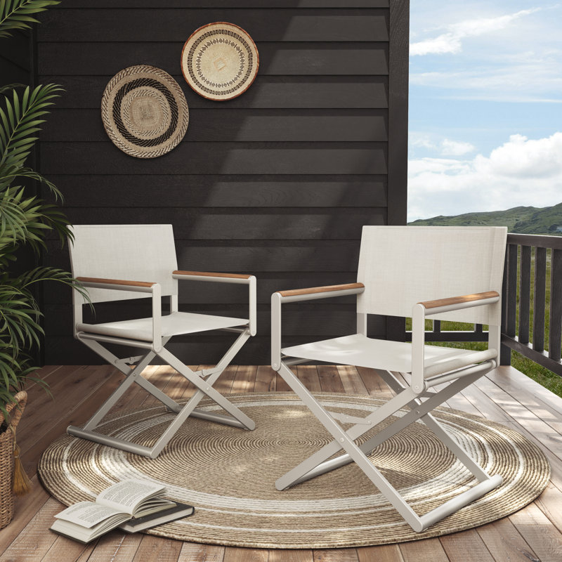 Siepie Folding Director Chair, Beige
