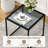 Aubriauna Square Glass Outdoor Side Table