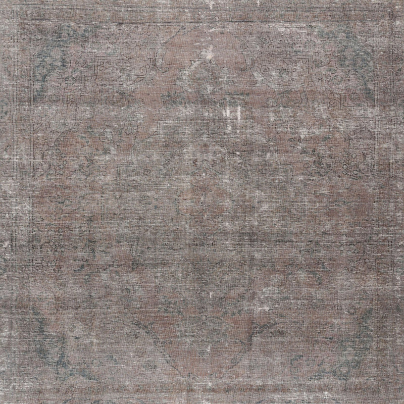 Oriental Gray Area Rug, Square 8'