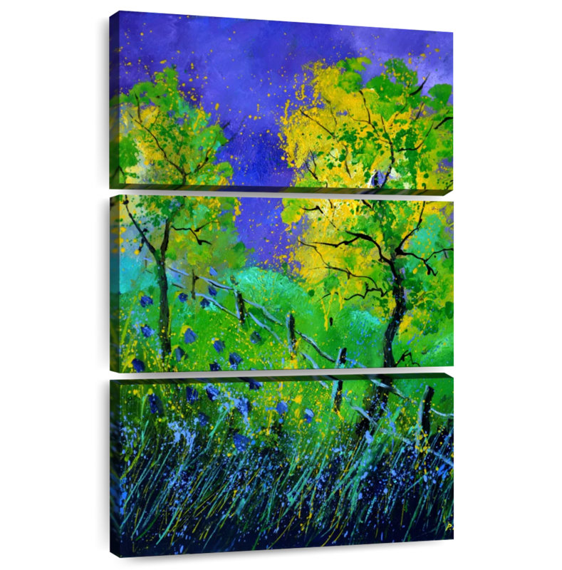 Avery Two Yellow Trees, 65" H x 42" W