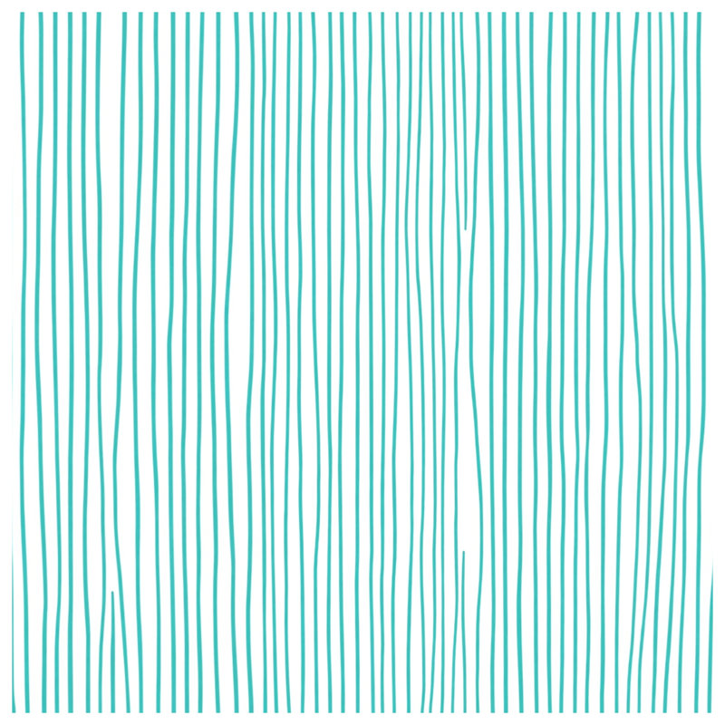 Housses de couette à rayures verticales turquoise, Queen