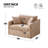 45"w Slipcovered Oversized Accent Chair With 2 Pillow;chenille-1124951897