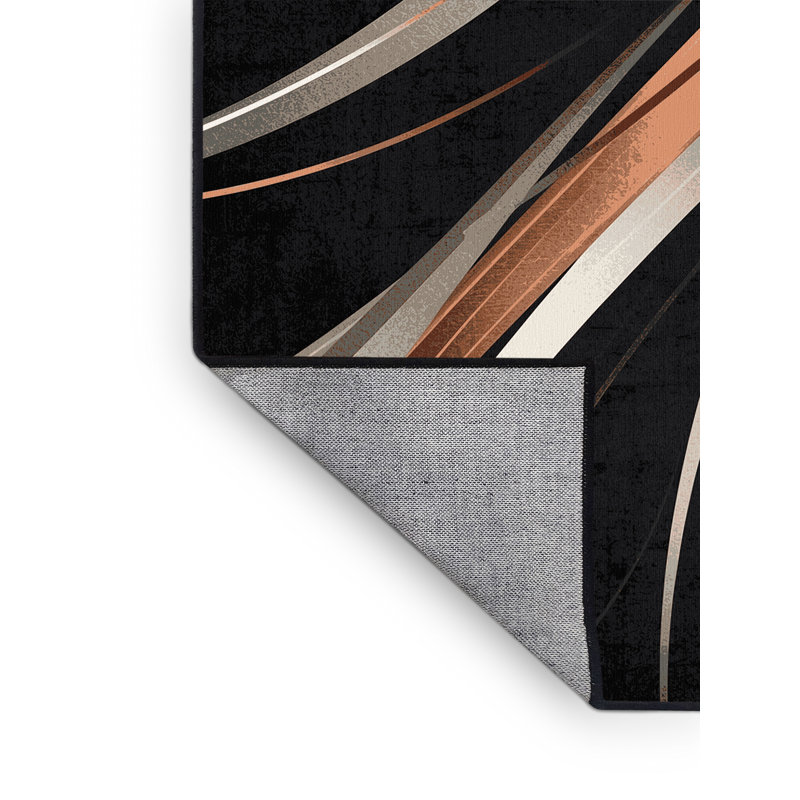 Tapis arc-en-ciel moderne gris élégant et délavé lavable à la machine Yonkers Gymnastic, 8 x 12