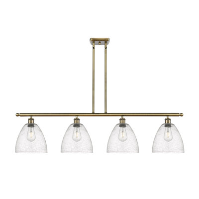 Luminaire suspendu linéaire à 4 lumières pour îlot de cuisine Amazin