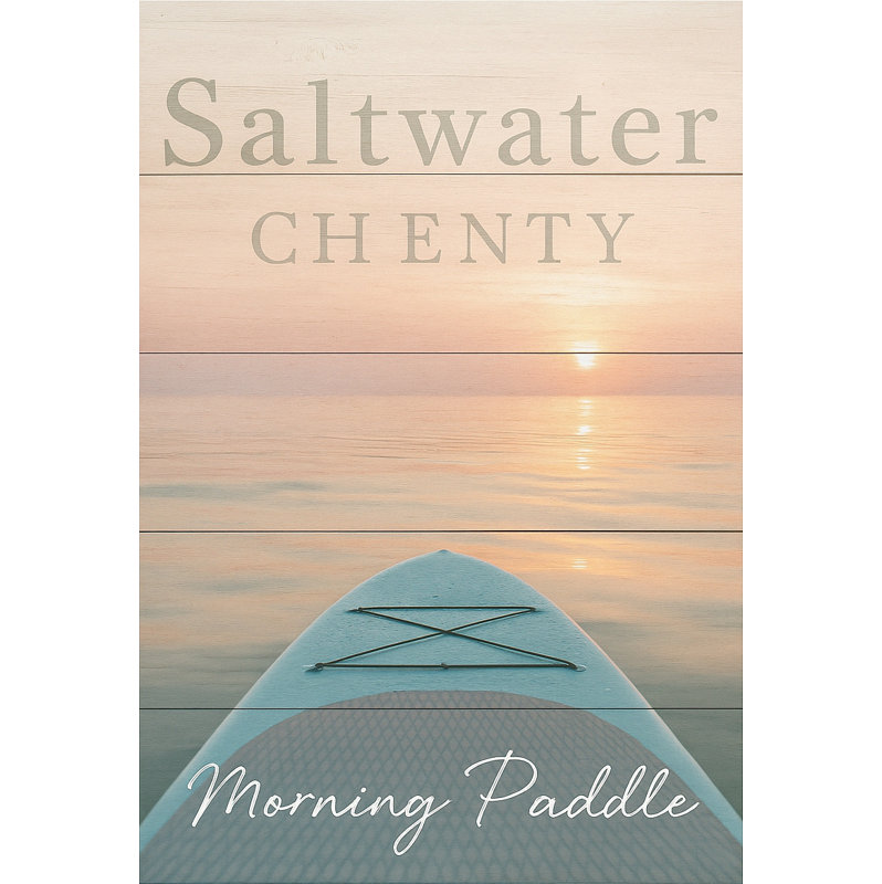 «Saltwater Serenity - Morning Paddle», art sur toile, H 48 po x l 36 po