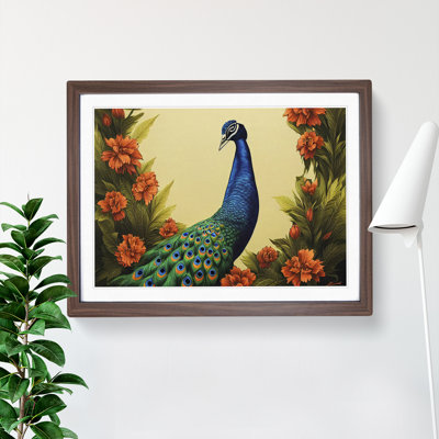 Pleasing Peacock - Single Picture Frame Print