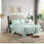Ensemble de draps en microfibre à ourlet à volants ultra doux-1375645811-1375645805