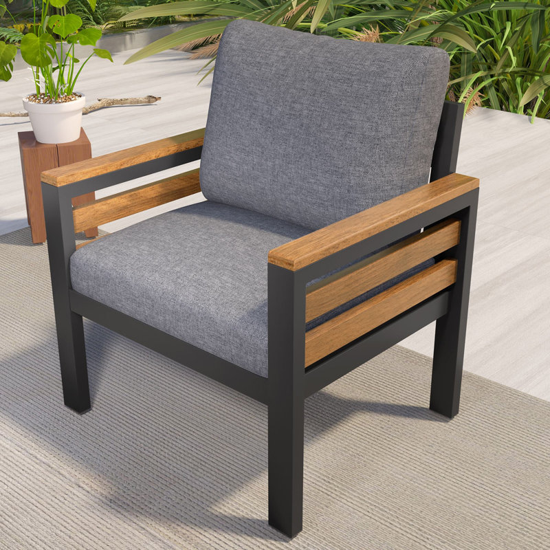 4-Piece Outdoor Furniture Sofa Patio Conversation Set, Gray