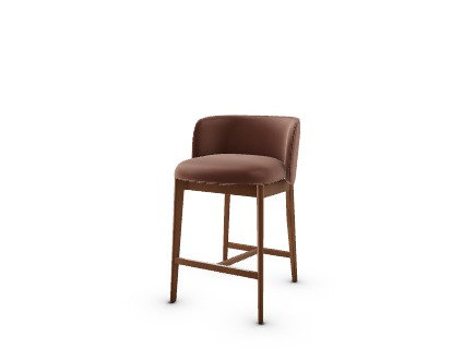 Tabourets Abrey, Noyer, Tabac / doux