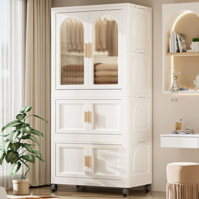 Commode large, garde-robe avec rangement