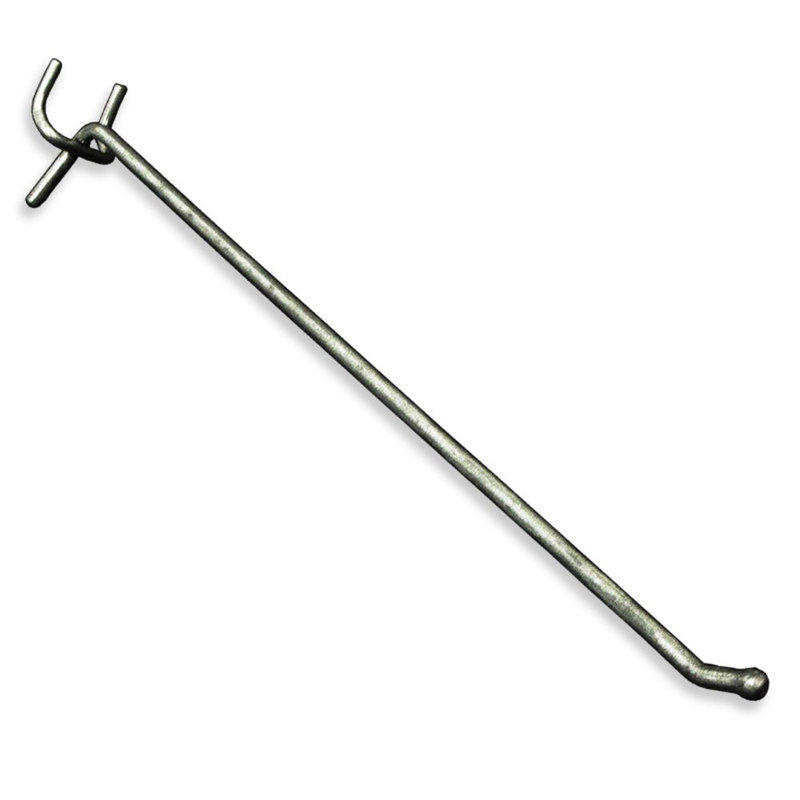 12" Metal Wire Hook: 0.187" Diameter, 50-Pack