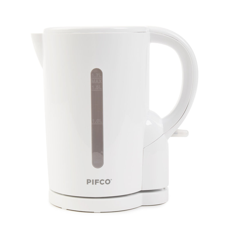 PIFCO Essentials 1.7L Plastic Electric Kettle, White