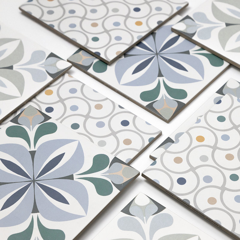 Carreau de porcelaine mat à motif 8 po x 8 po Summertime, Lyon
