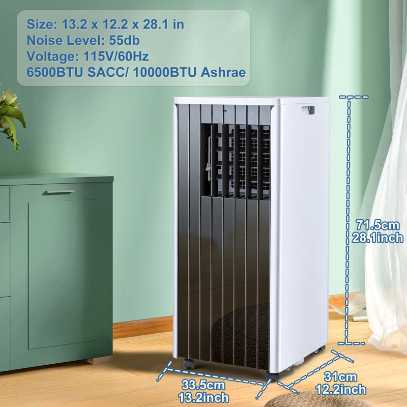 Climatiseur portatif à connexion Wi-Fi 10 000 BTU avec télécommande inclus