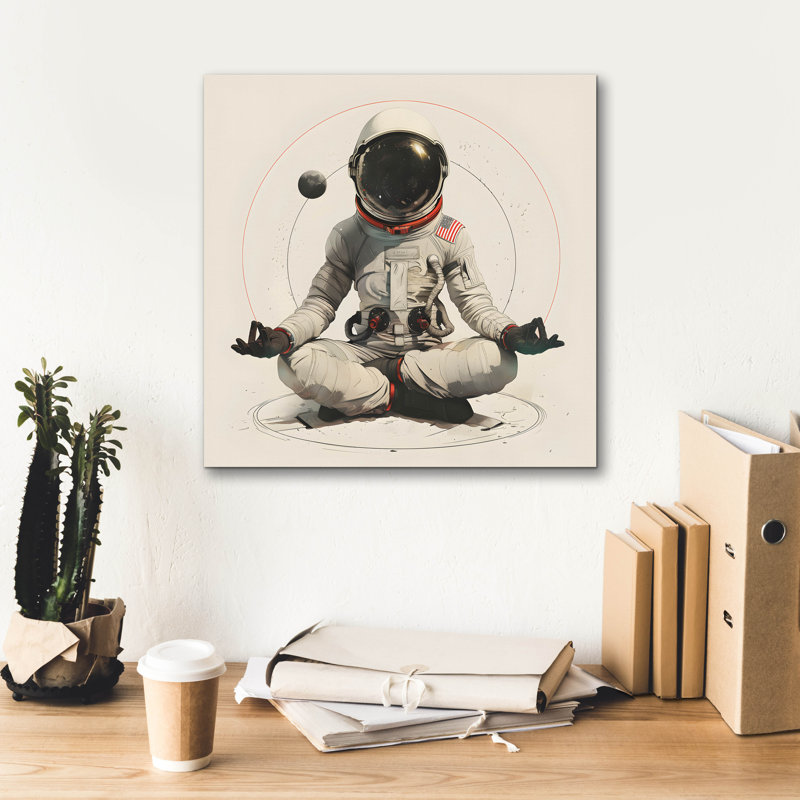 «Cosmic Yoga» par Sean Parnell, art mural sur toile