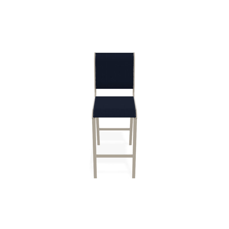 Tabouret de bar 29,5 po Holna, Bleu marine 13D Sunbrella®, Désert texturé