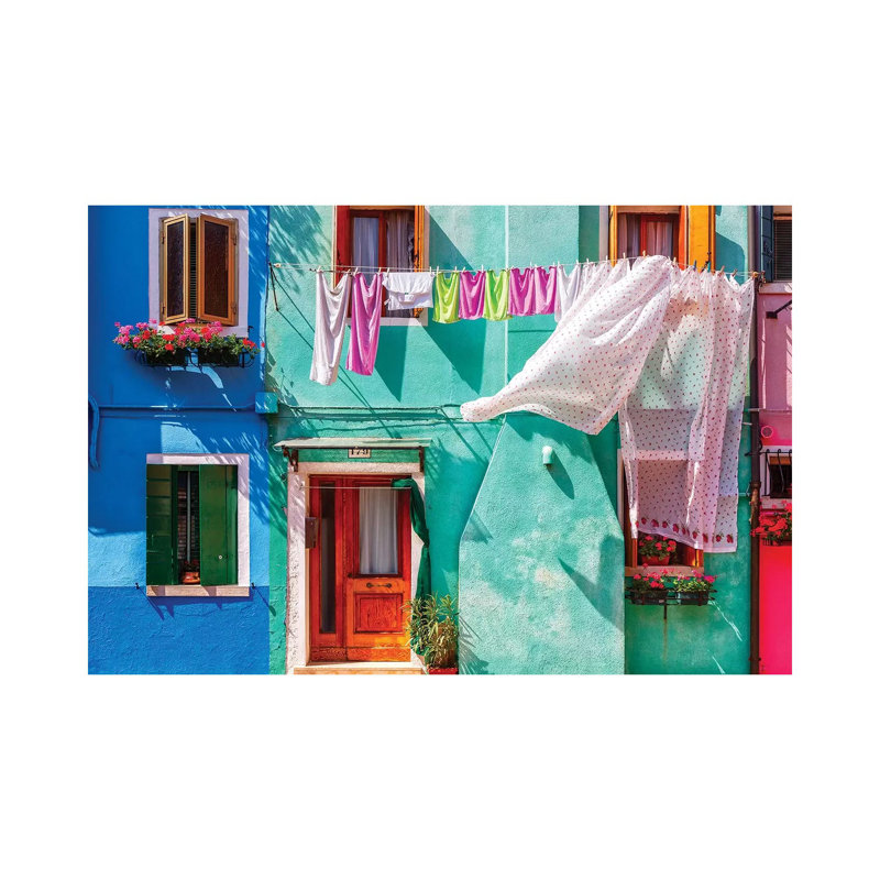 Italy, Burano. Colorful House Exterior. by Jaynes Gallery - Wrapped Canvas Gallery-Wrapped Canvas Giclée