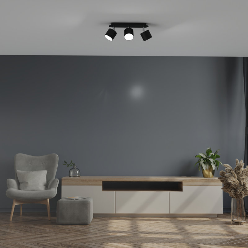 Semi Flush Mount, Black