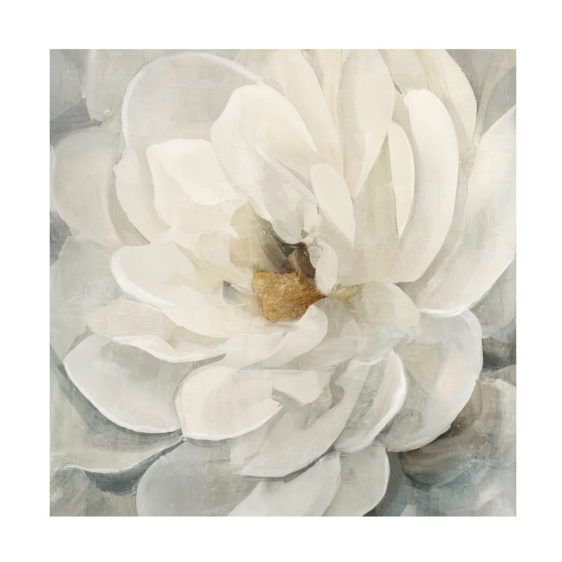 Art sur toile «pivoine bolognaise», H 18 po x l 18 po