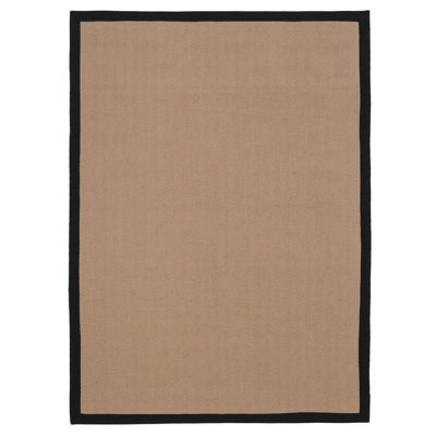 Abstract Jute / Sisal Machine Tufted Area Rug