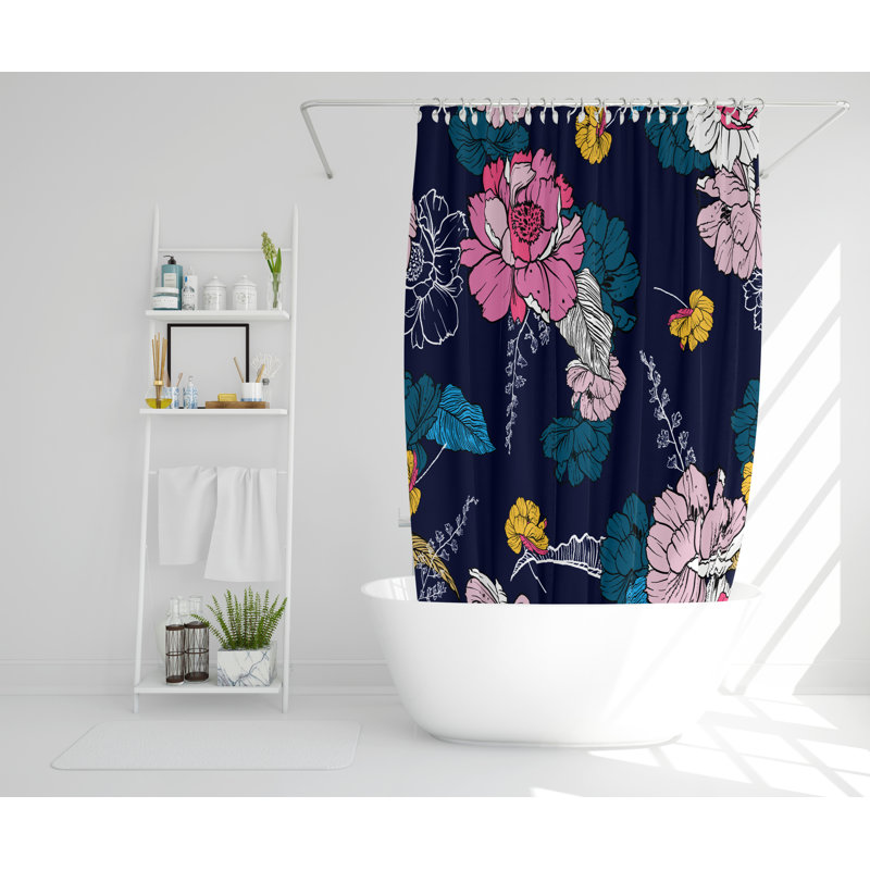 Patnode Polyester Shower Curtain Set, 168cm H x 168cm W