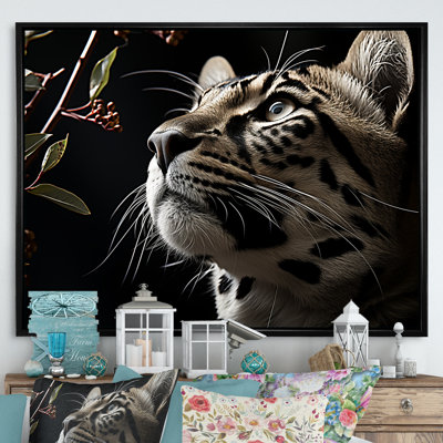 «Leopard Glimpse of Shadows I», reproduction sur toile