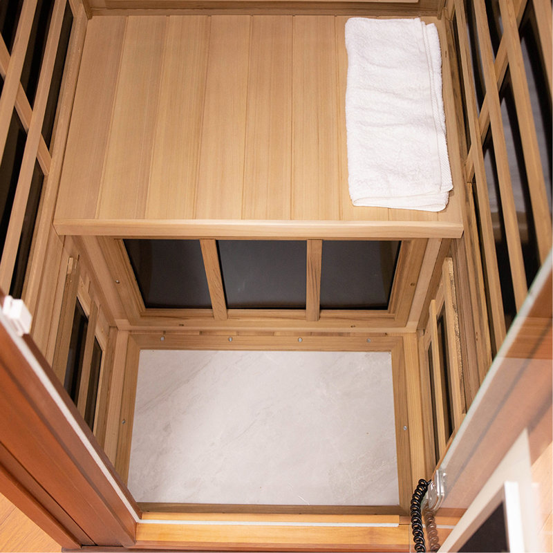 Sauna d'intérieur en cèdre rouge infrarouge pour une personne