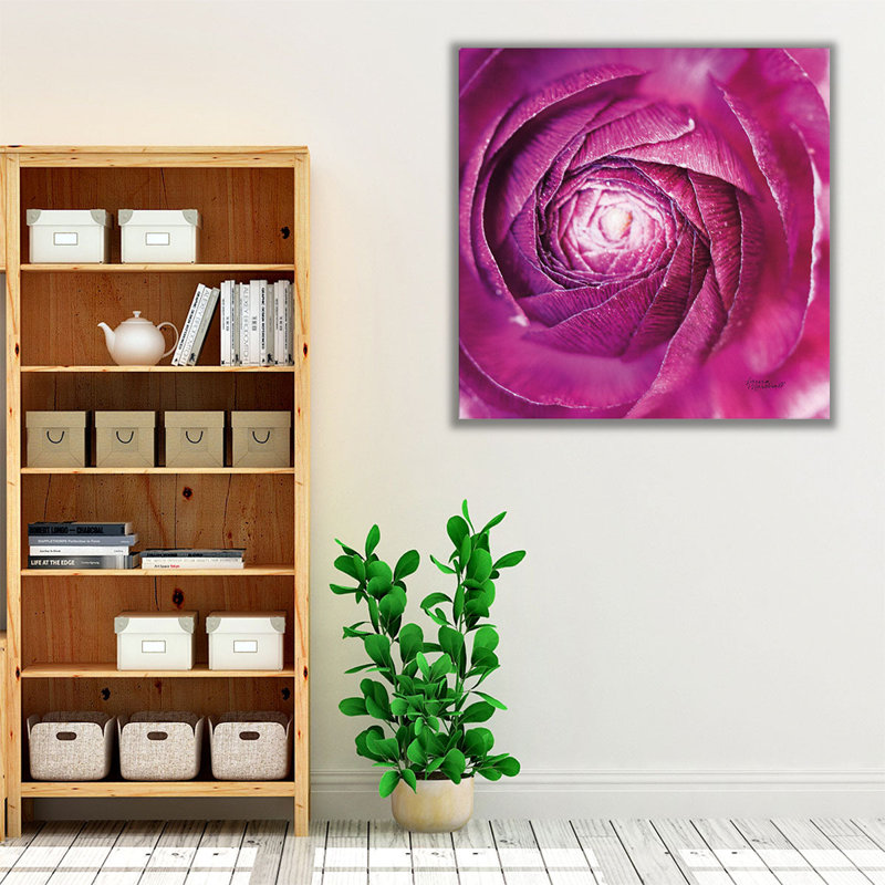 «Ranunculus Abstract I», reproduction d'art sur toile, H 30 po x l 30 po