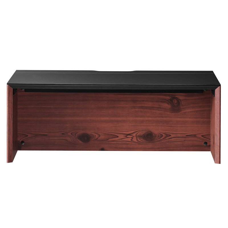 Modway Kinetic Wall-Mount Office Desk, 14" H x 38" W x 18" D, Black/Cherry