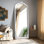 Miroir mural en bois massif Anjulie